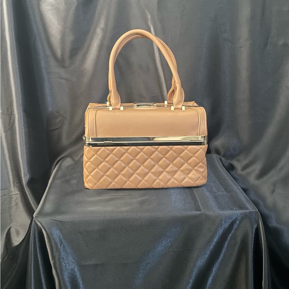 Cute Tan colored square handbag
